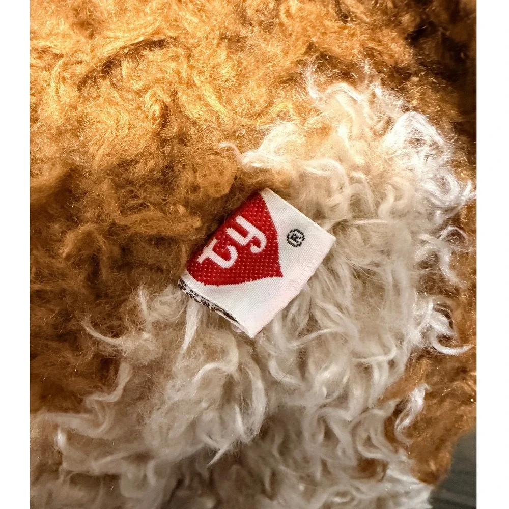 Vintage 1992 Ty Classic Plush TOFFEE the Shaggy Puppy Dog Stuffed Animal Toy‎